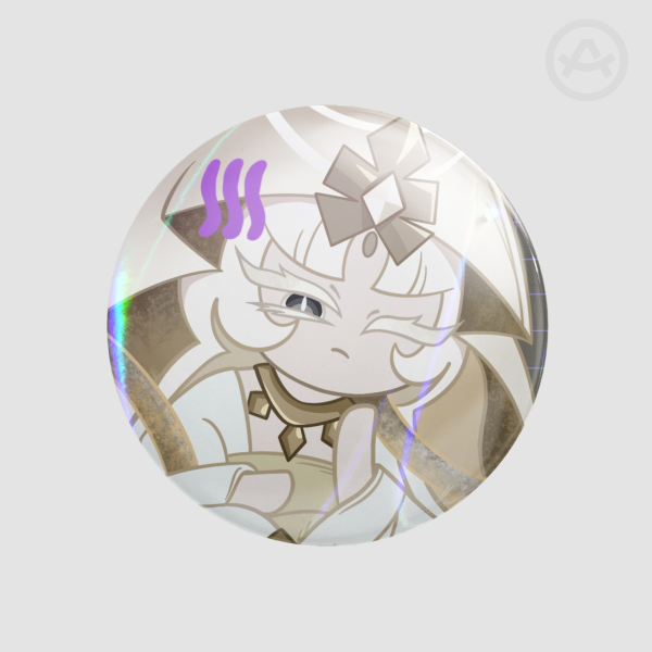 Mystic Flour Cookie - Cookie Run Kingdom Round Badge (Button Pins)