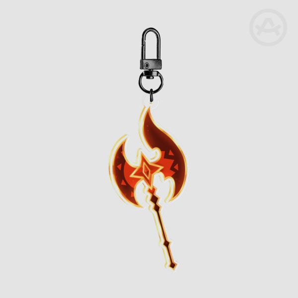 Burning Spice Cookie's Axe - Acrylic Keychain