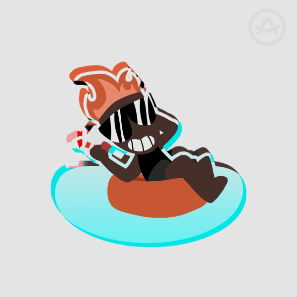 Charlie Pool Party Acrylic Stand
