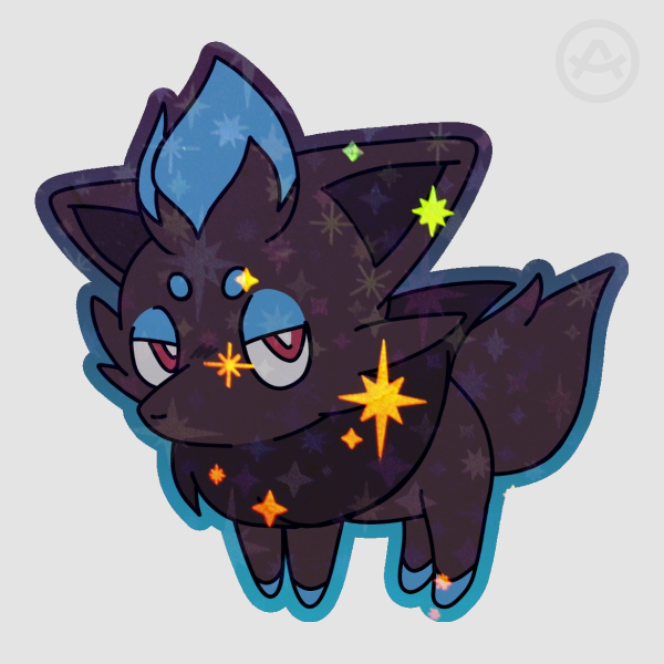 Grumpy Shiny Zorua Sticker