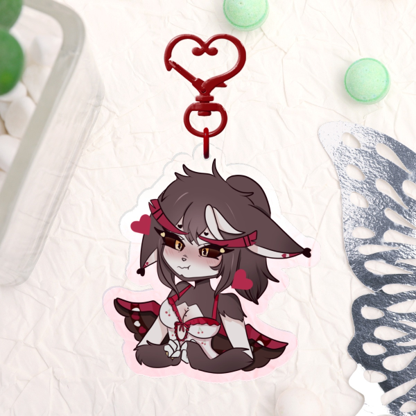 HuskerDust Sapphic Summer set | Husk | Acrylic keychain