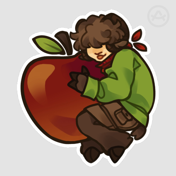 Tubbo Apple Sticker