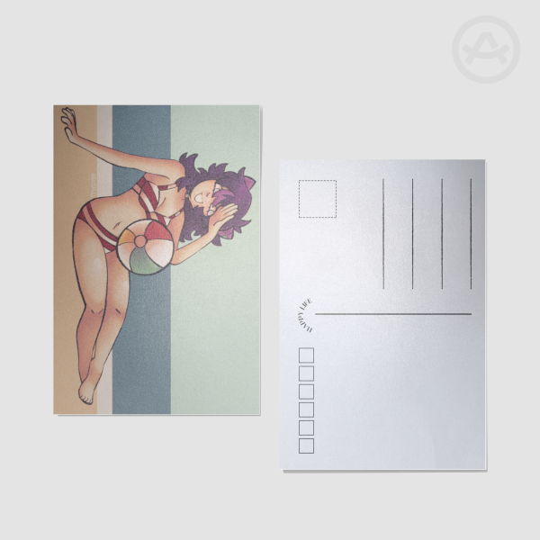 leni summer postcard