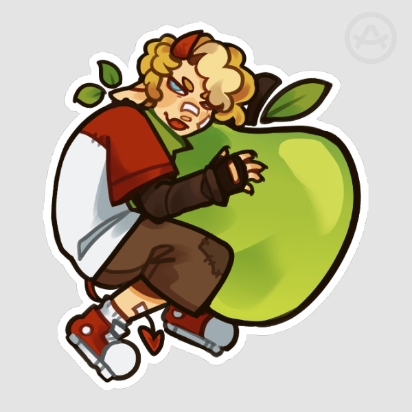 Tommyinnit Apple Sticker