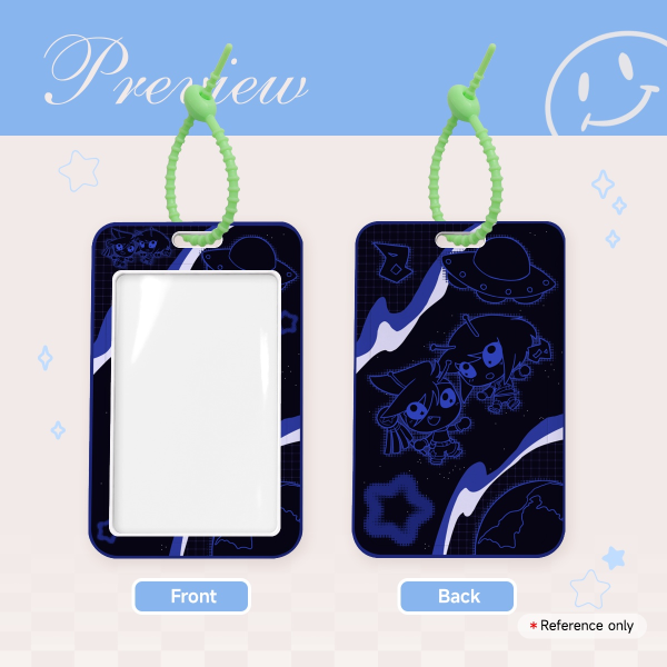 Glorpy Galo and Lio Plastic Card Holder - Monochromatic Ver.