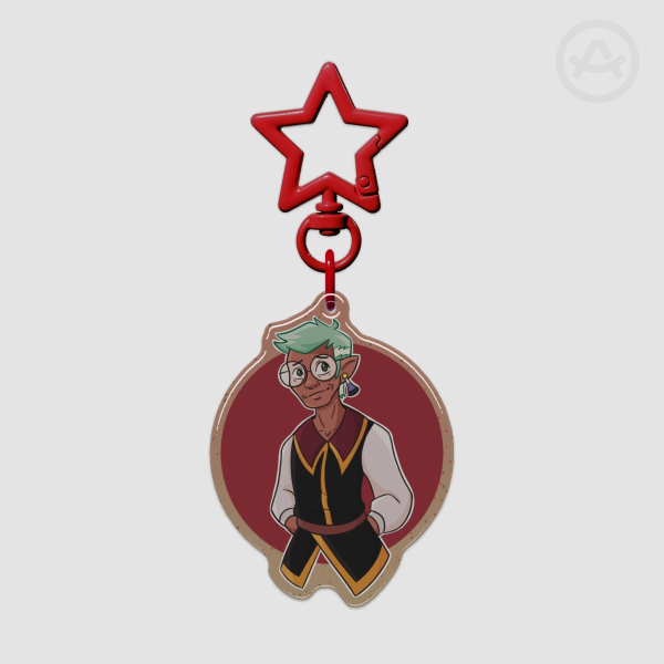 Raine Glitter Epoxy Keychain