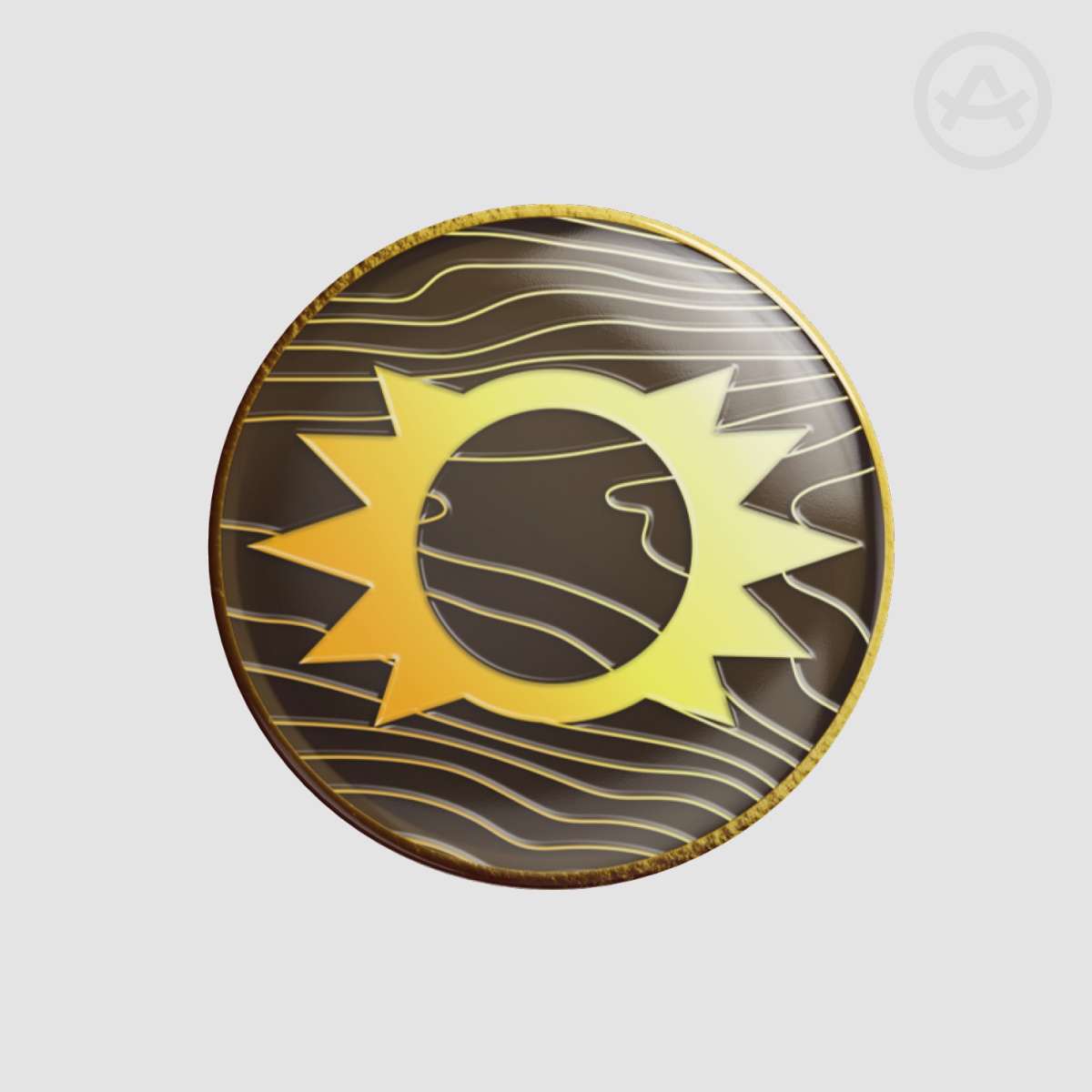 Blazing Sun Button