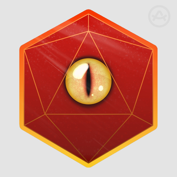 Monster Eye D20 Sticker