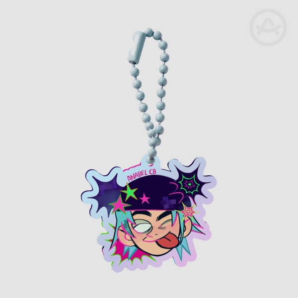 2D Rainbow Acrylic Keychains