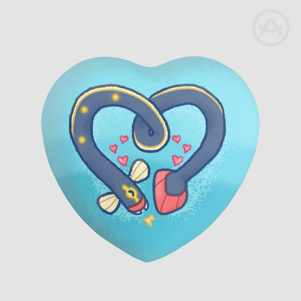 Eelektrik Plush Heart Badge