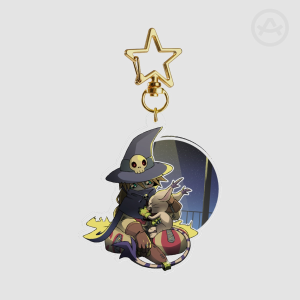 Gatomon and Wizardmon Keychain