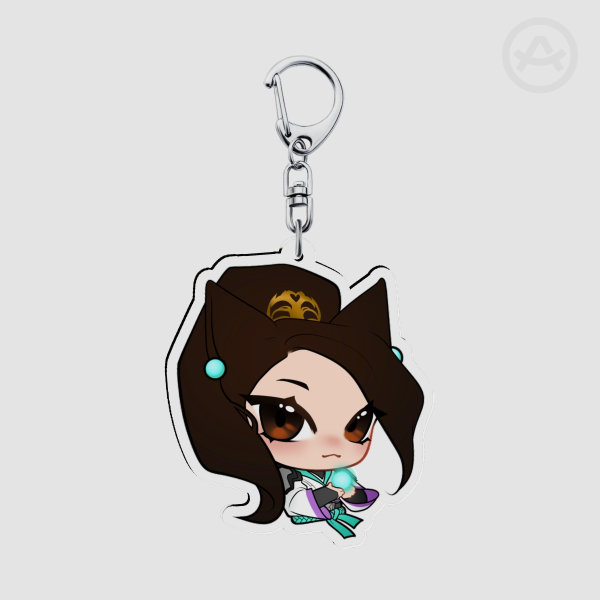 Sage Cat Keychain