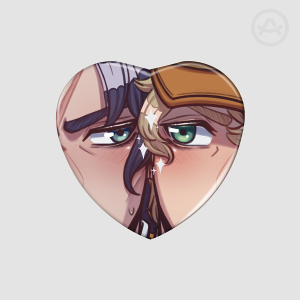 Ace Attorney - Barok van Zieks x Herlock Sholmes Button