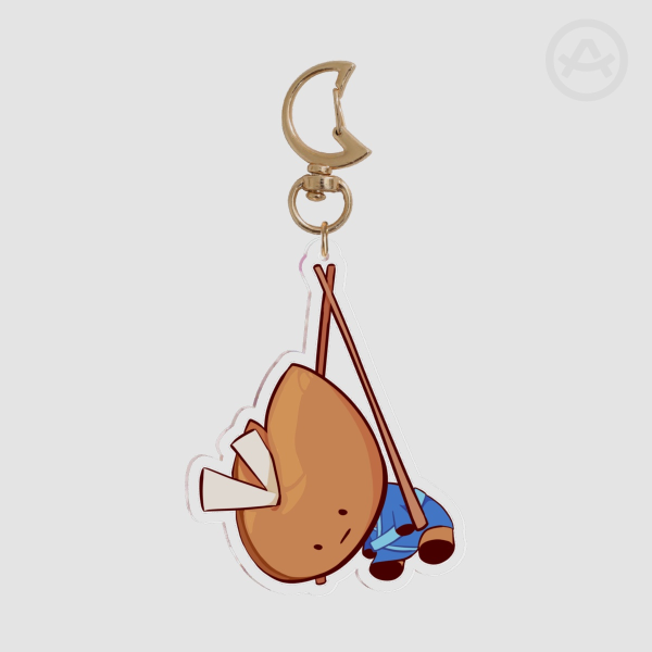 Fortune Cookie Little Guy | Acrylic Keychain