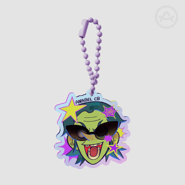 Ace Rainbow Acrylic Keychains