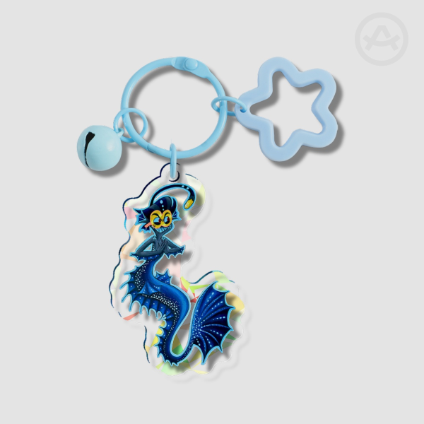 Hazbin hotel Baxter - Broken Glass Acrylic Keychain