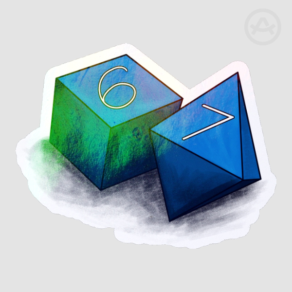 6-7 Dice Sticker