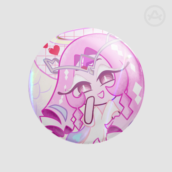 Eternal Sugar Cookie - Cookie Run Kingdom Round Badge (Button Pins)
