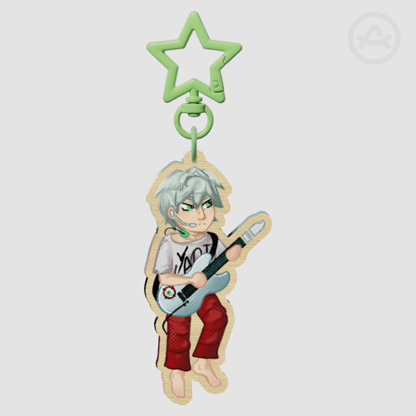Till Alien Stage 3" Wooden Double Sided Keychain