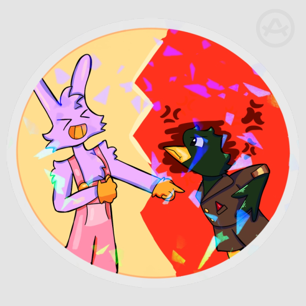 duck and jax Sticker