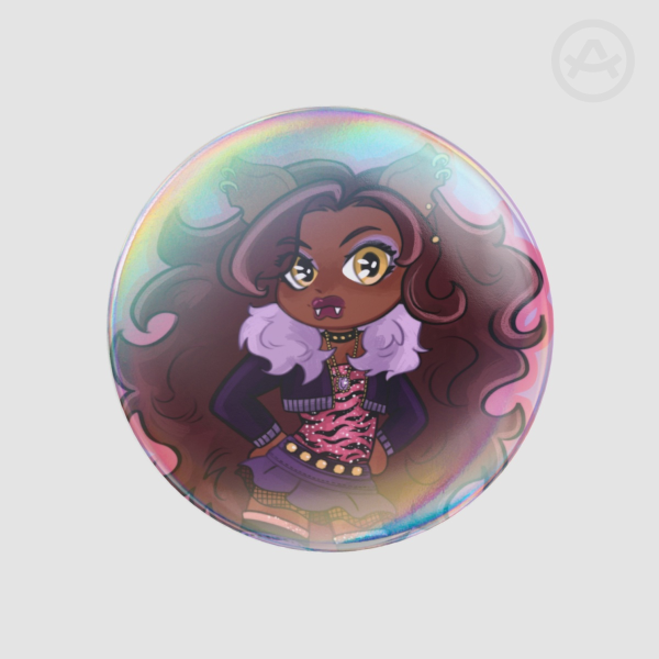 ʚ Clawdeen | button pin ɞ