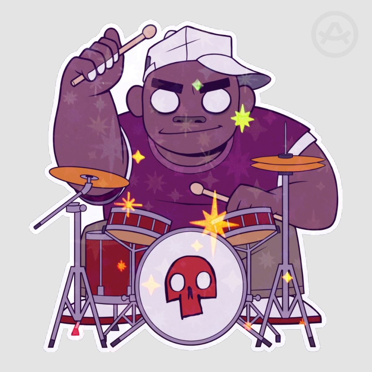 Russel - Gorillaz (Sticker)