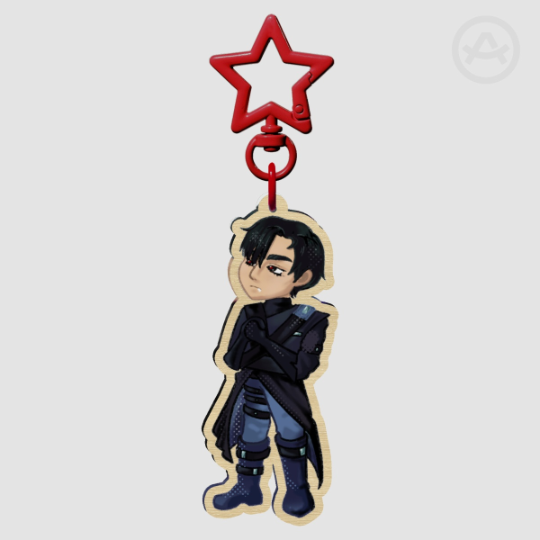 Ivan Alien Stage 3" Wooden Double Sided Keychain