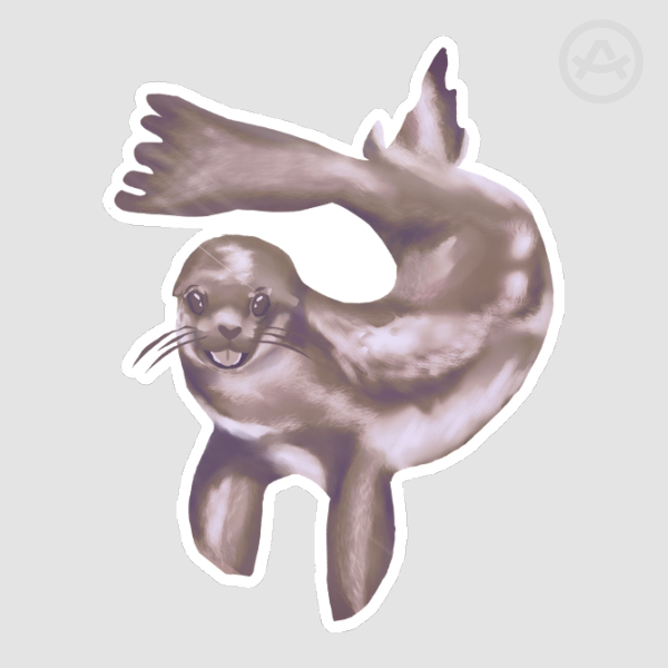 Sea Lion Glossy Sticker