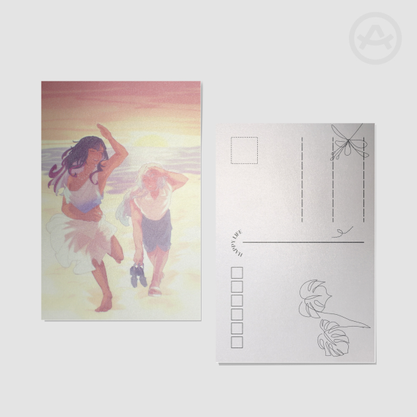 cerysilens beach postcard 10x15 cm
