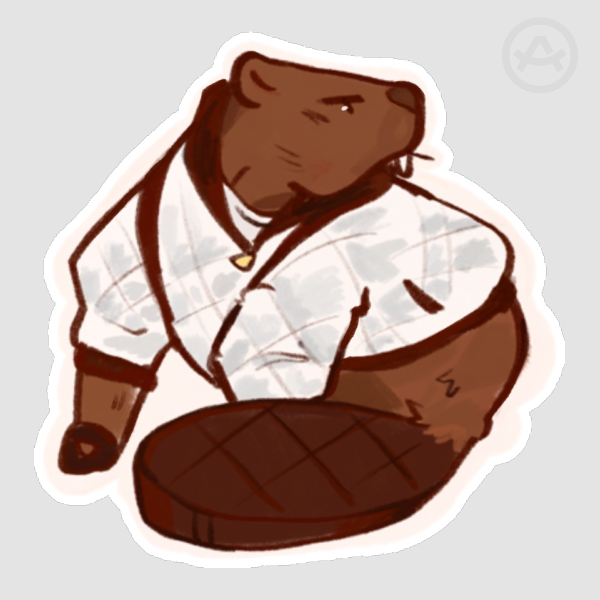 Beaver Driver Sticker