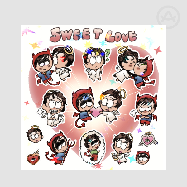 Coated Paper Stickers Sheet