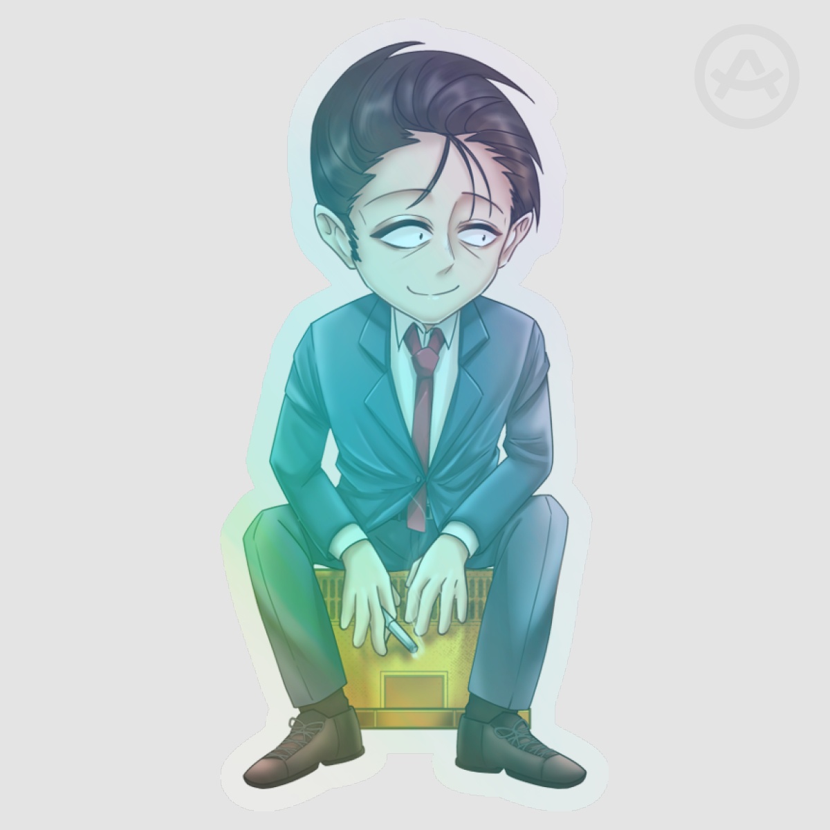 Smoking Behind the Supermarket with You - Sasaki anime stickers l Maerachii