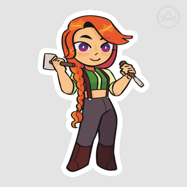 [STARDEW VALLEY] Leah Die Cut Sticker