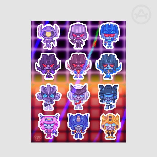 Transformers - Autobots VS Decepticons - Set 1 - Sticker Sheet