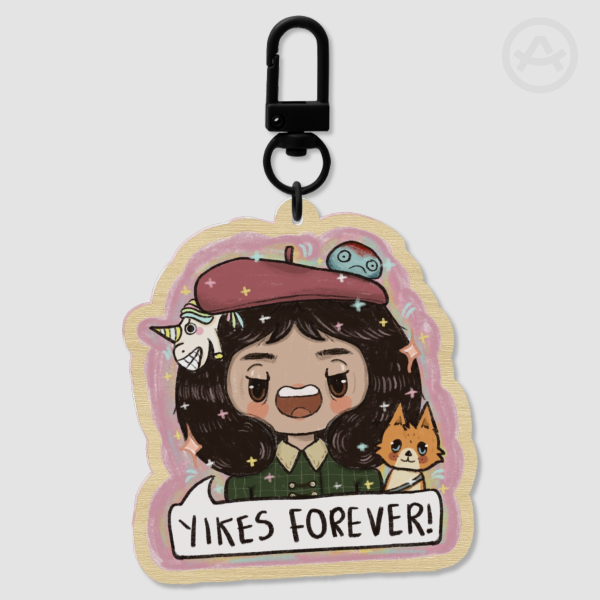 Little Misfortune Wood Keychain