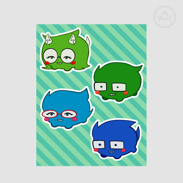 Jamily Critters Stickers Sheet