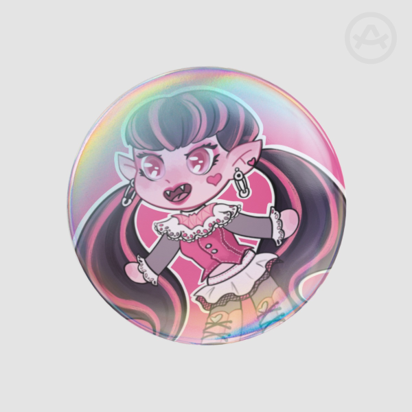 ʚ Draculora | button pin ɞ