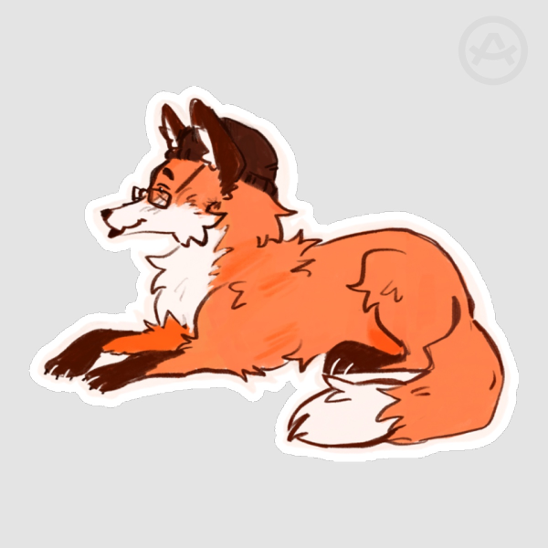 Fox Grace Sticker