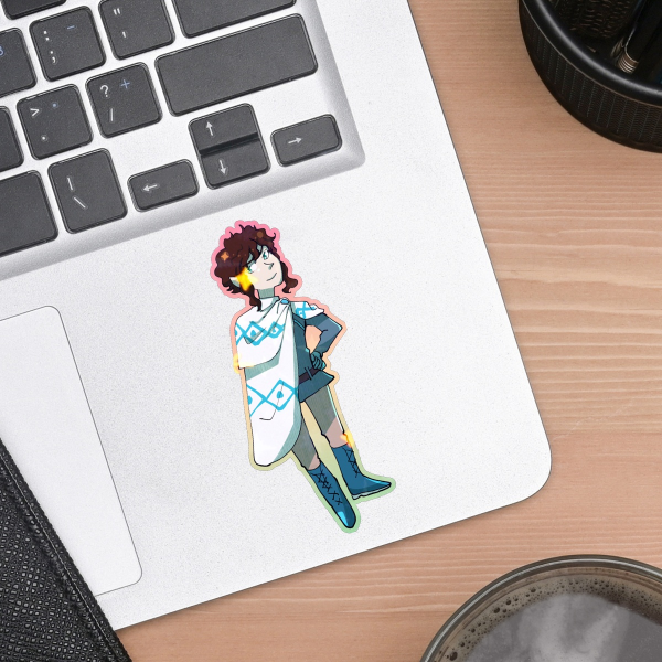 Ian - OC - Colored Edge Die Cut Sticker