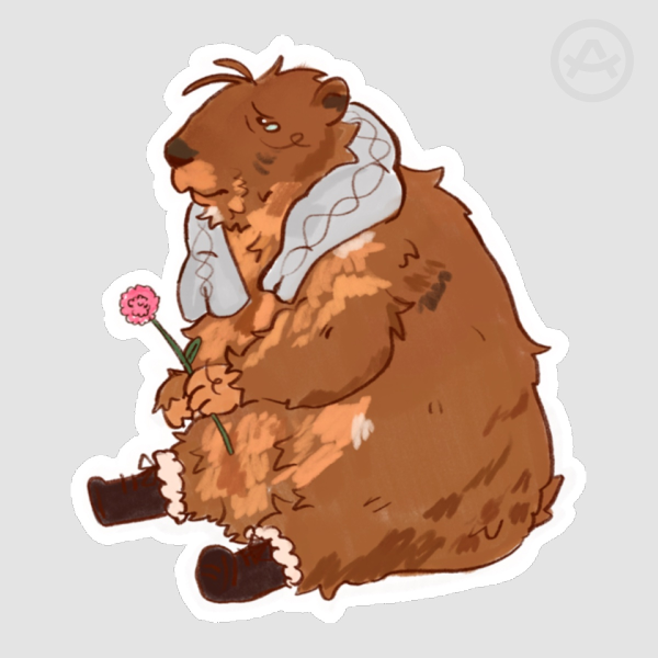 Groundhog Lars Sticker