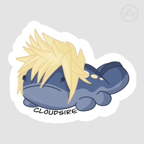 Cloudsire Pokemon x FF7 Meme Sticker