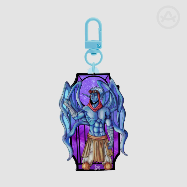 Light Jak Stained glass style acrilyc keychain