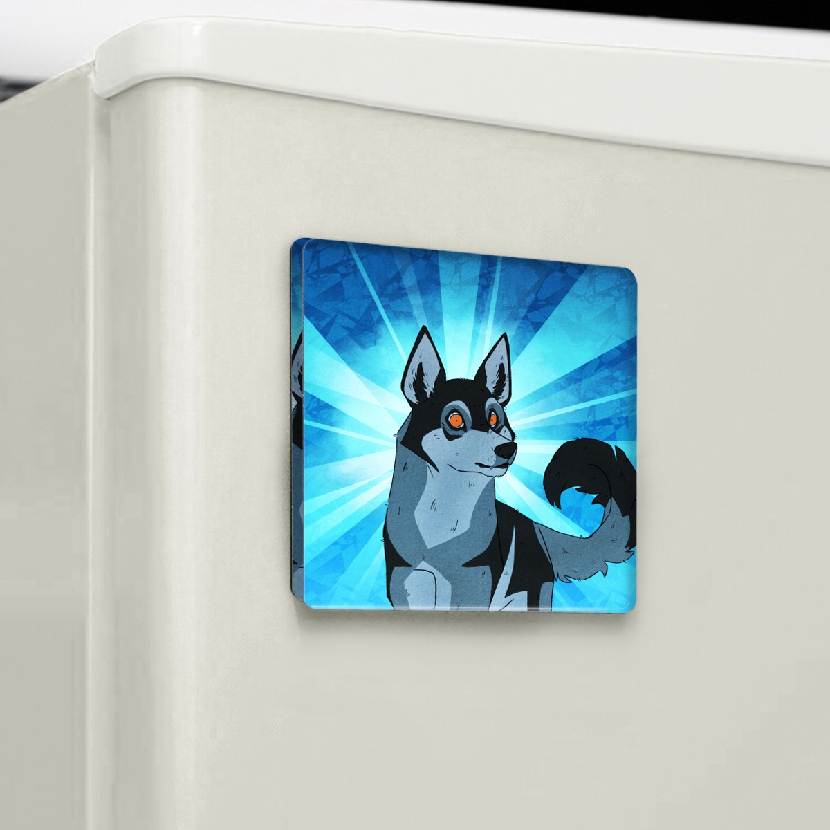 Dog Thing - Square Fridge Magnet