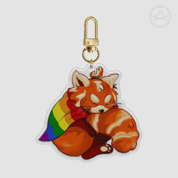 ʚ pride panda | keychain ɞ
