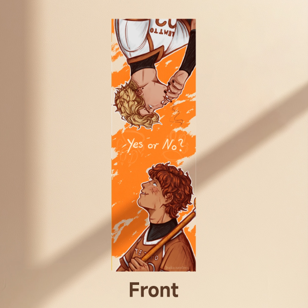 All for the Game 🦊 Neil x Andrew | Version A (with quote) | PET Bookmark | 15 cm