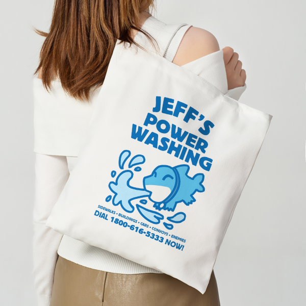 Jeff the Land Shark [Jeff's Powerwashing] TOTE BAG