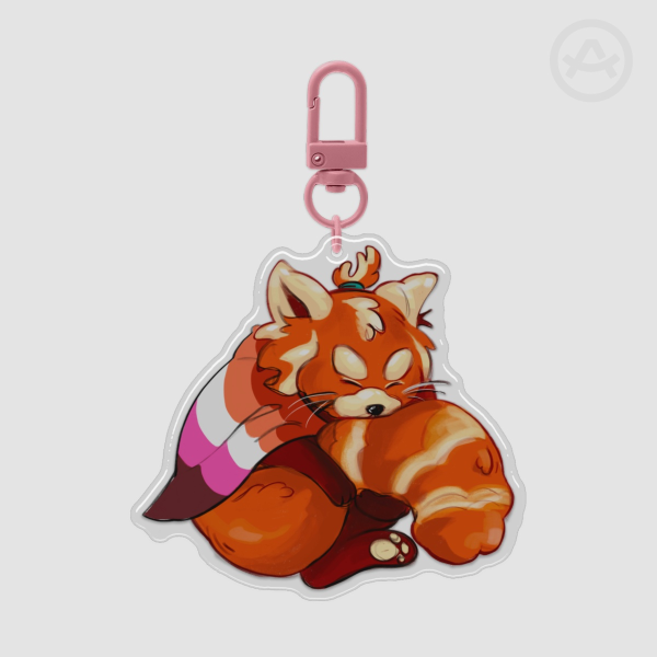 ʚ lesbian panda | keychain ɞ