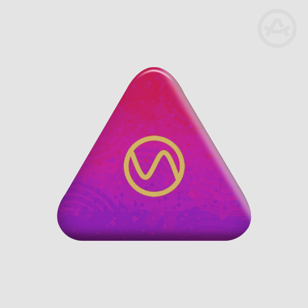 Aceflux Pride Flag | Custom Triangle Holographic Glitter Badge