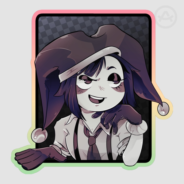 Pom Pom Noir! Sticker