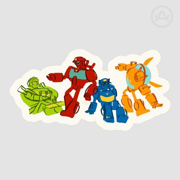 Bots - Transformers Rescue Bots Color Block Sticker